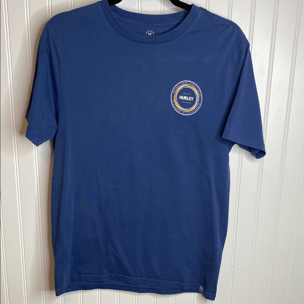 Hurley Men's Navy Blue T-Shirt Size Small 100% Cotton